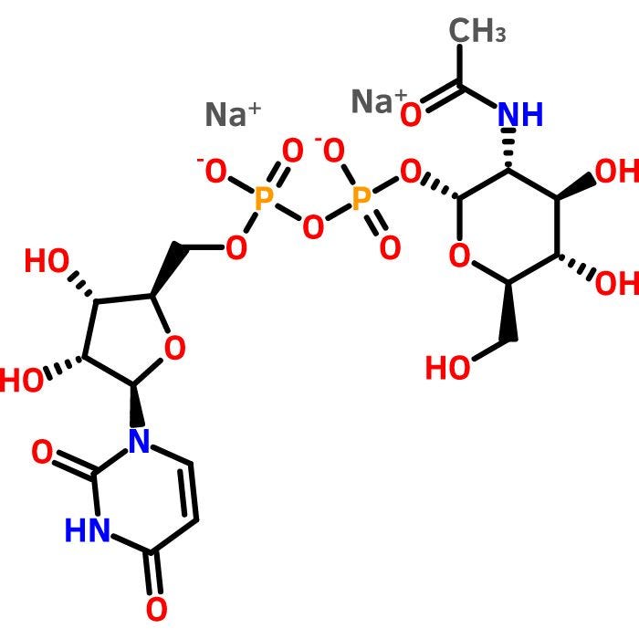 尿苷5 -Diphospho-N-acetylglucosamine钠盐