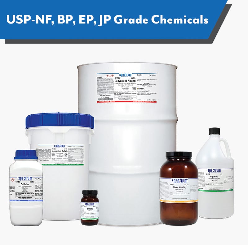 USP-NF, FCC, BP, EP,摩根大通年级化学物质
